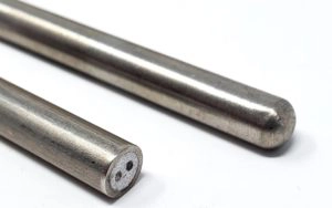 Two different metal wires inside protective sheath